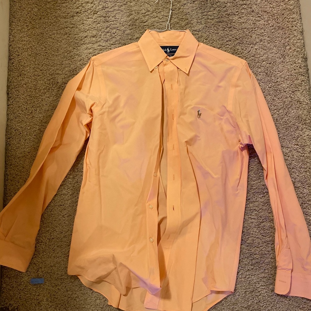 Polo Classic Fit Dress shirt light orange sz S